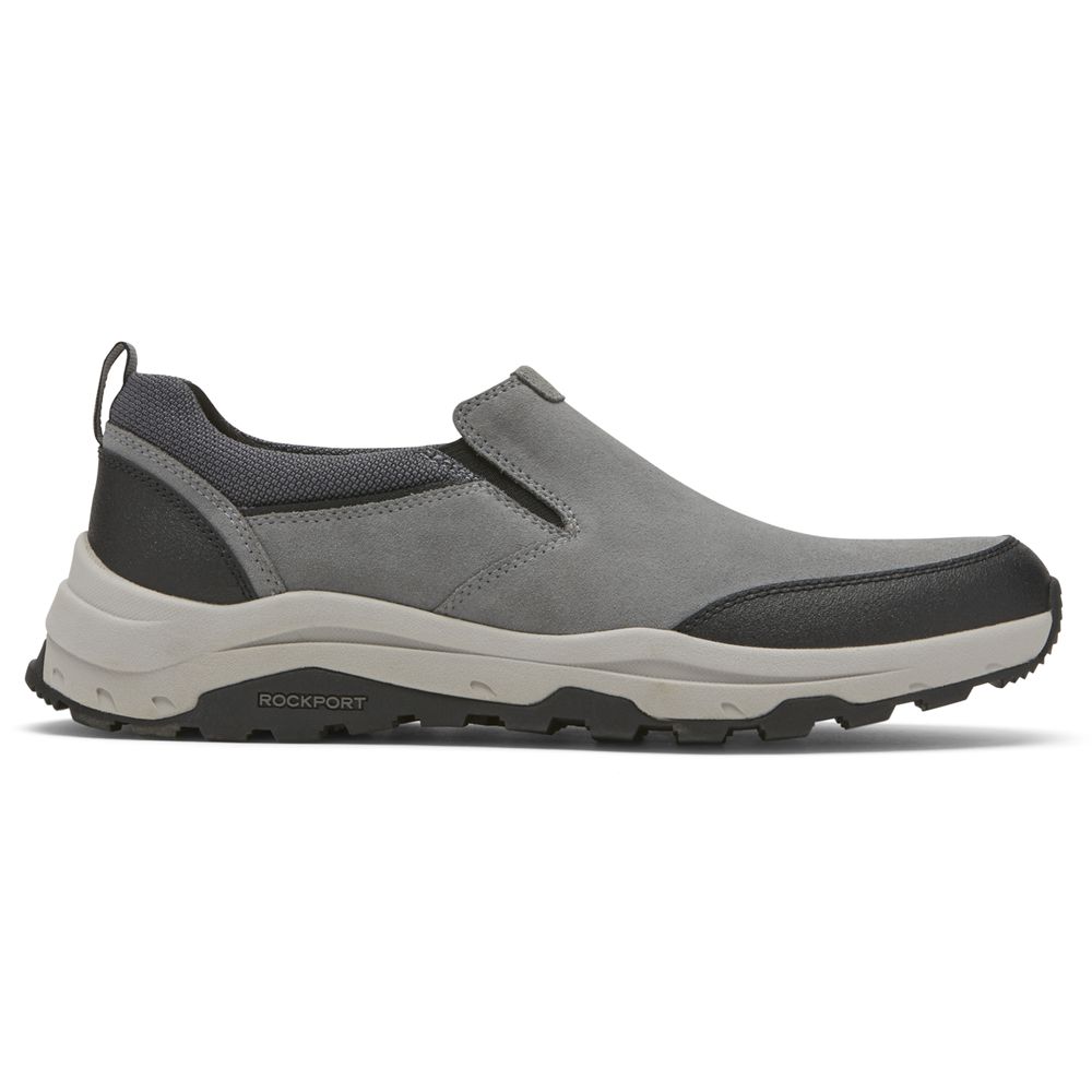 Pantofi De Mers Barbati Rockport Xcs Birchfield Slip-On Trekker Gri - Romania 4693-CAJRF